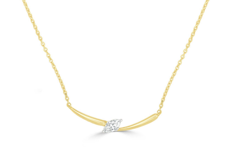 A simple yet elegant diamond pendant necklace from Frederic Sage, available at Michael Agnello Jewelers.